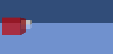 Using the above shader to render the blue ocean plane fixed the issue.